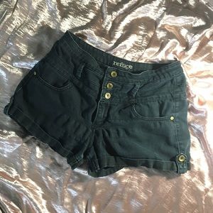 High Waisted Black Shorts